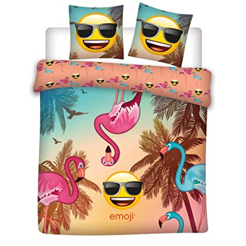 Aymax Housse de Couette Emoji 240 x 220 cm