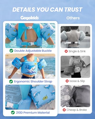 Image of Gogokids Puddle Float Jumper 24-66 Pounds, Toddler Swim Vest Kids Floaties