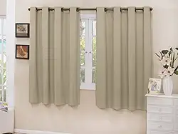 Cortina Cozinha Blackout Tecido Bege 2,00x1,30 Corta Luz