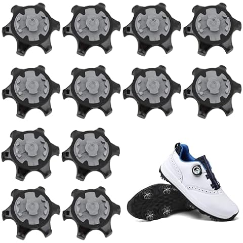 12Pack Golf Shoe Spikes for Enhanced Traction Cover