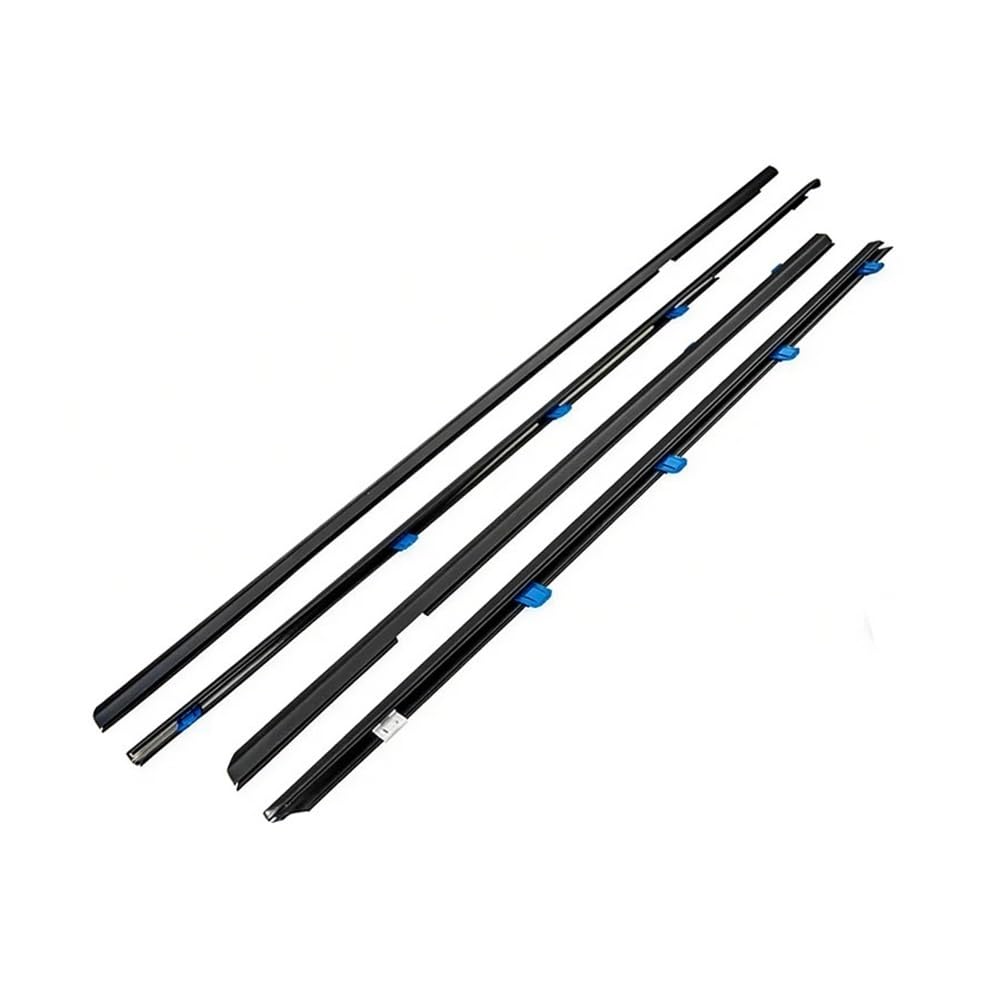 Sealing Strip 4Pcs Window Moulding Trim for Honda for Civic 2012-2015 Weatherstrip Seal Side Door Glass Rubber Belt Waterproof 72450-TR0-A01