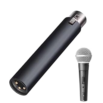 Inline Microphone Preamp, Microphone Preamp Booster, Compact Dynamic Gain Microphone Preamp | Studio Grade Clarity, 48V Active Booster, Low Noise Recording Accessory for Stage Performance