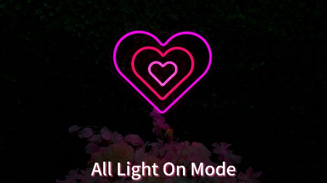 Amazon.co.jp: YALLOVE ハート ネオンサイン 38×33cm ピンク LEDネオン