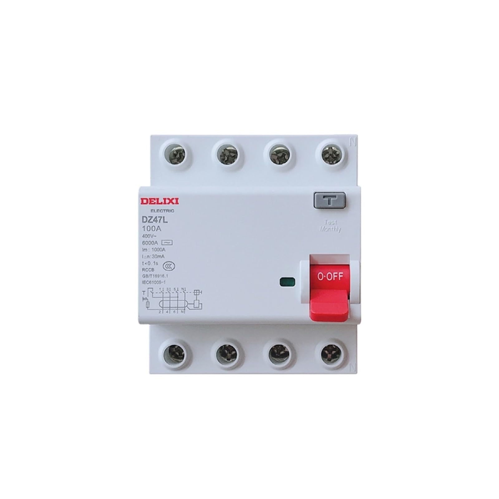 Disjoncteur de fuite électrique DZ47L 4P 63A pour la protection de votre tableau