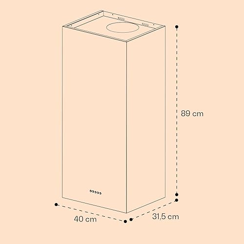 Miniatura 6 de Klarstein Monumenta - campana extractora, campana extractora, campana extractora de pared, aire de escapeaire recirculante, salida de aire de escape
