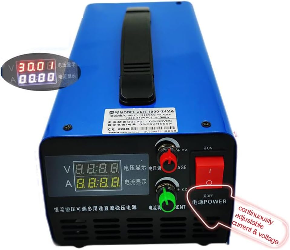 500W Adjustable Voltage Current Lithium Lead-Acid LiFePO4 Battery Charger 0-15V 0-55V 0-85V 0-120V 0-35A 0-10A 0-6.5A 0-4.2A (0-55V 0-10A)