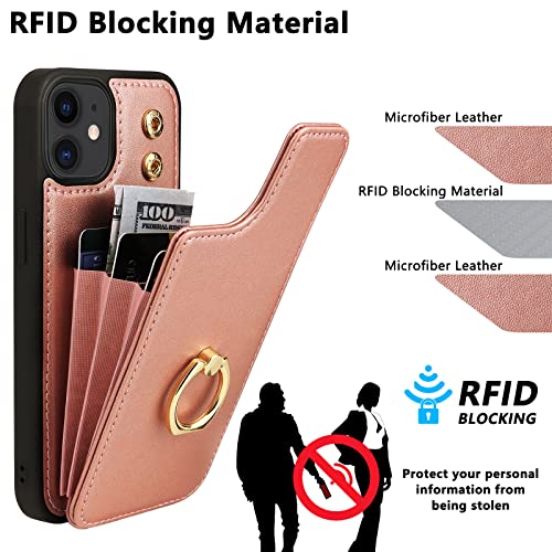 Funda flip para teléfono móvil con tarjetero carcasa protectora con tapa anticaídas 5