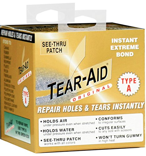 Tear-Aid Repairs Patch Roll Kit for Type A Fabrics (2 Pack) Size: 2Pack Model:
