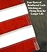 US Flag Factory - 2.5x4 FT American Flag (Sleeved) (Embroidered Stars, Sewn Stripes) - Outdoor SolarMax Nylon - 100% Made in America