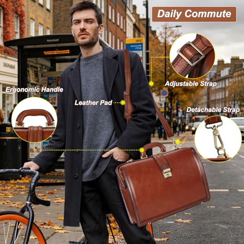 Banuce Doctor & Lawyer Leather Bag