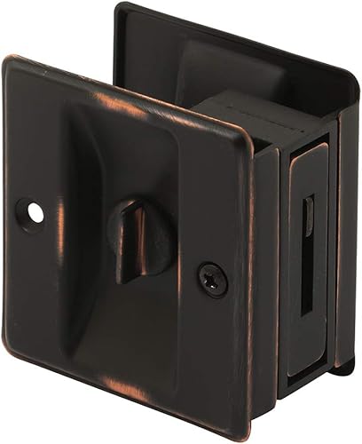 Prime-Line N 7319 Cerradura de privacidad para puerta de bolsillo con tirador, reemplaza las cerraduras de bolsillo viejas o dañadas rápida y Prime-Line N 7319 Cerradura de privacidad para puerta de bolsillo con tirador, reemplaza las cerraduras de bolsillo viejas o dañadas rápida y