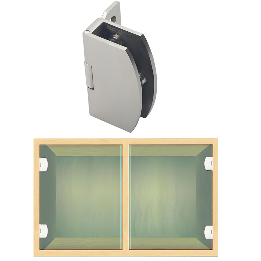 Charnière de porte en verre à 90 degrés réglable pour vitrine et douche 5-8 mm