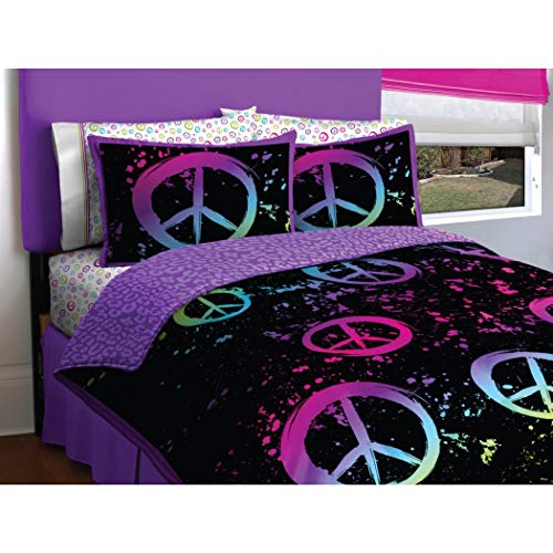 Latitude Peace Bag Teen Bedding, Full, Multi