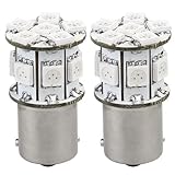 2X Bombilla 13 5050 SMD LED 12V 1156 BAU15S Coche Ámber Lámpara Luz Direccional