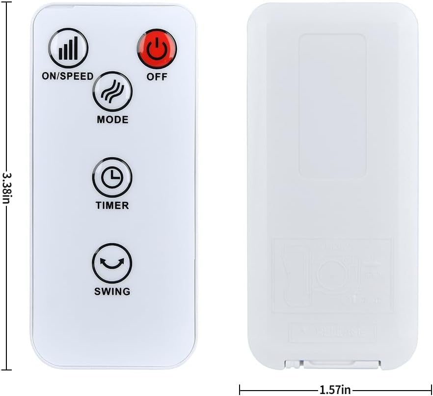New Replacement Remote Control fit for Uthfy JTF-03C 30" Oscillating Bladeless Tower Fan 03/001 image 5