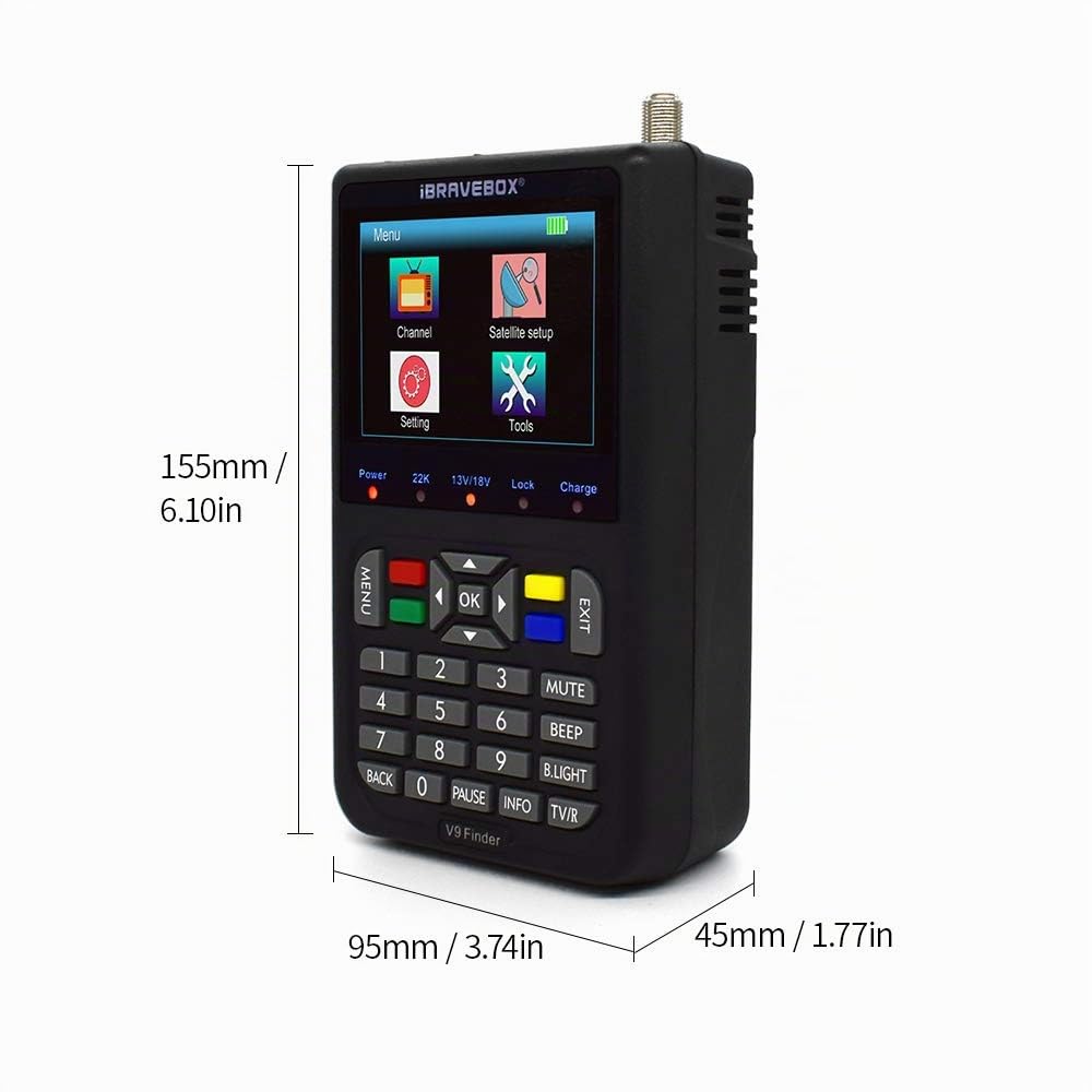 Détecteur de Satellite numérique, Compteur de Satellite, détecteur de Satellite LCD, Compteur de Signal Satellite numérique, détecteur de Satellite avec écran numérique LCD de 3,5 Pouces