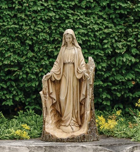 Roman Joseph's Studio 14.25" Carved Our Lady of Grace Garden Statue