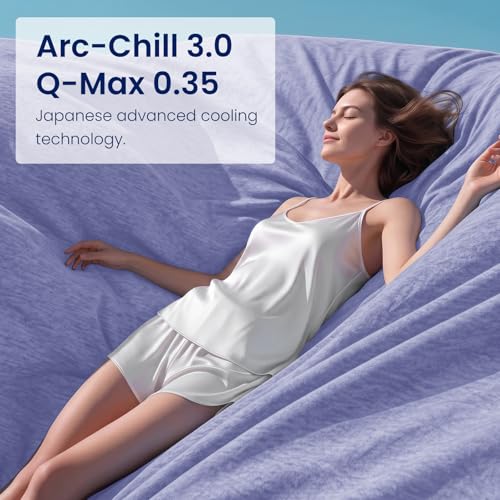 Image of Topcee Cooling Blanket Queen Size 90 inchx90 inch for Hot Sleepers Summer Blanket