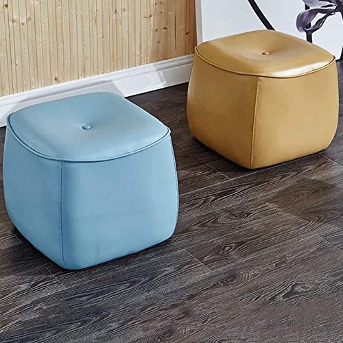 Banc à chaussures et repose-pieds bleu pour optimiser l'espace