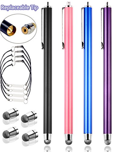 Bargains Depot [0.24-inch Micro-Fiber Tips Series] 4 Packs Micro Fiber Tip Stylus/styli - 5.5