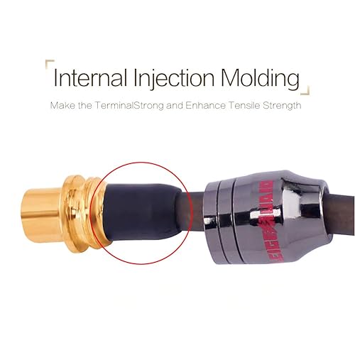 Miniatura 4 de Conector divisor adaptador RCA Y de 1 pie 2 macho a 1 hembra (paquete de 2) (2 machos a 1 hembra)