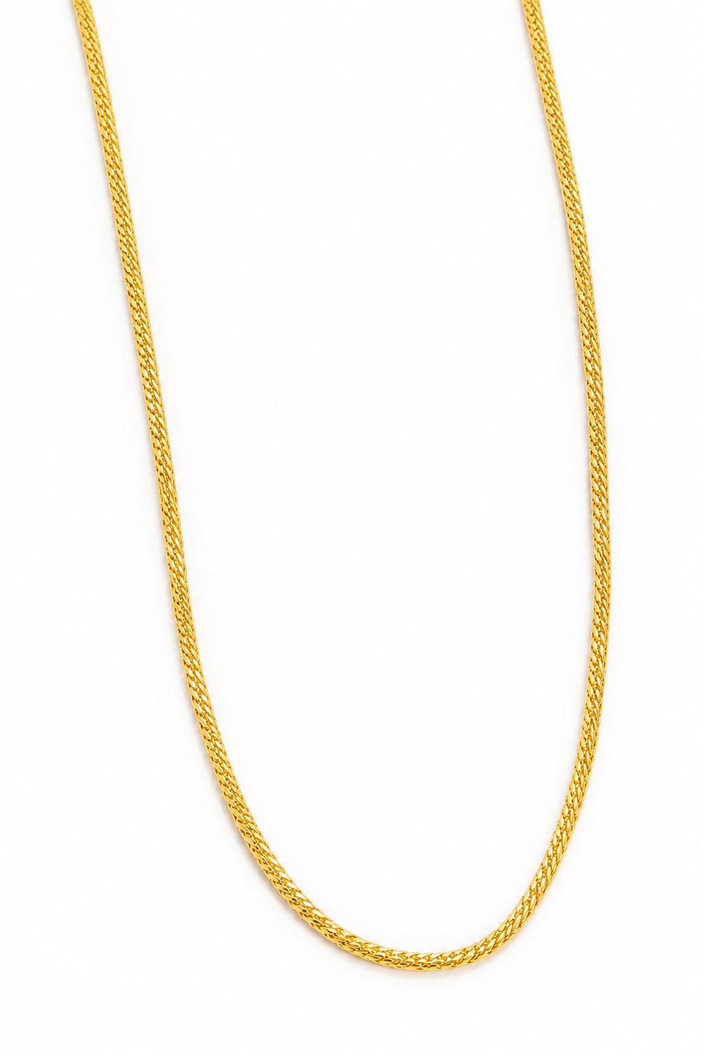 Luxury Gold-Plated Thick Mesh Chain for Men & Women | Premium Micro-Plated Daily Wear Neck Chain (22 Inch)-image-31