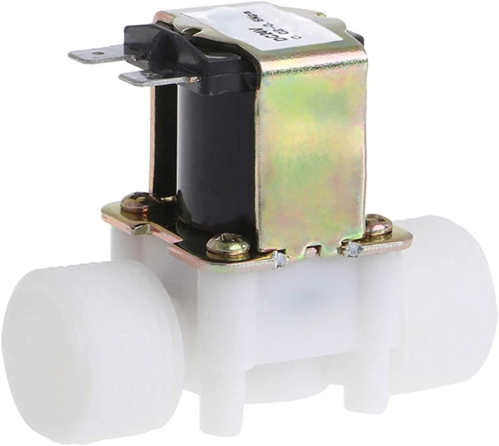 PYTNGWEAC 24V PP N/C Electric Solenoid Valve Water Control Diverter Device Hardware Useful