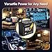 GOLDENMATE 12V 50Ah LiFePO4 Battery, IP67 Waterproof, 5000+ Deep Cycles, Built-in BMS & Grade A Lithium Iron Phosphate Battery Cell, Ideal for RV, Camping, Solar, Marine, Trolling Motor, Off-grid Sets