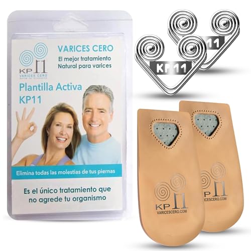 Varices Cero Dispositivo KP11 Combate Varices y Piernas Cansadas Refuerza Cremas y Suplementos Circulación Continua Alivio Dolor Muscular Reduce Arañas Vasculares Uso Diario todas Tallas y Calzados.