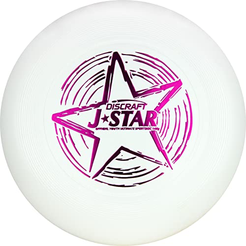 Discraft Disque Sport J-Star Blanc pour éviter la fatigue des mains des enfants
