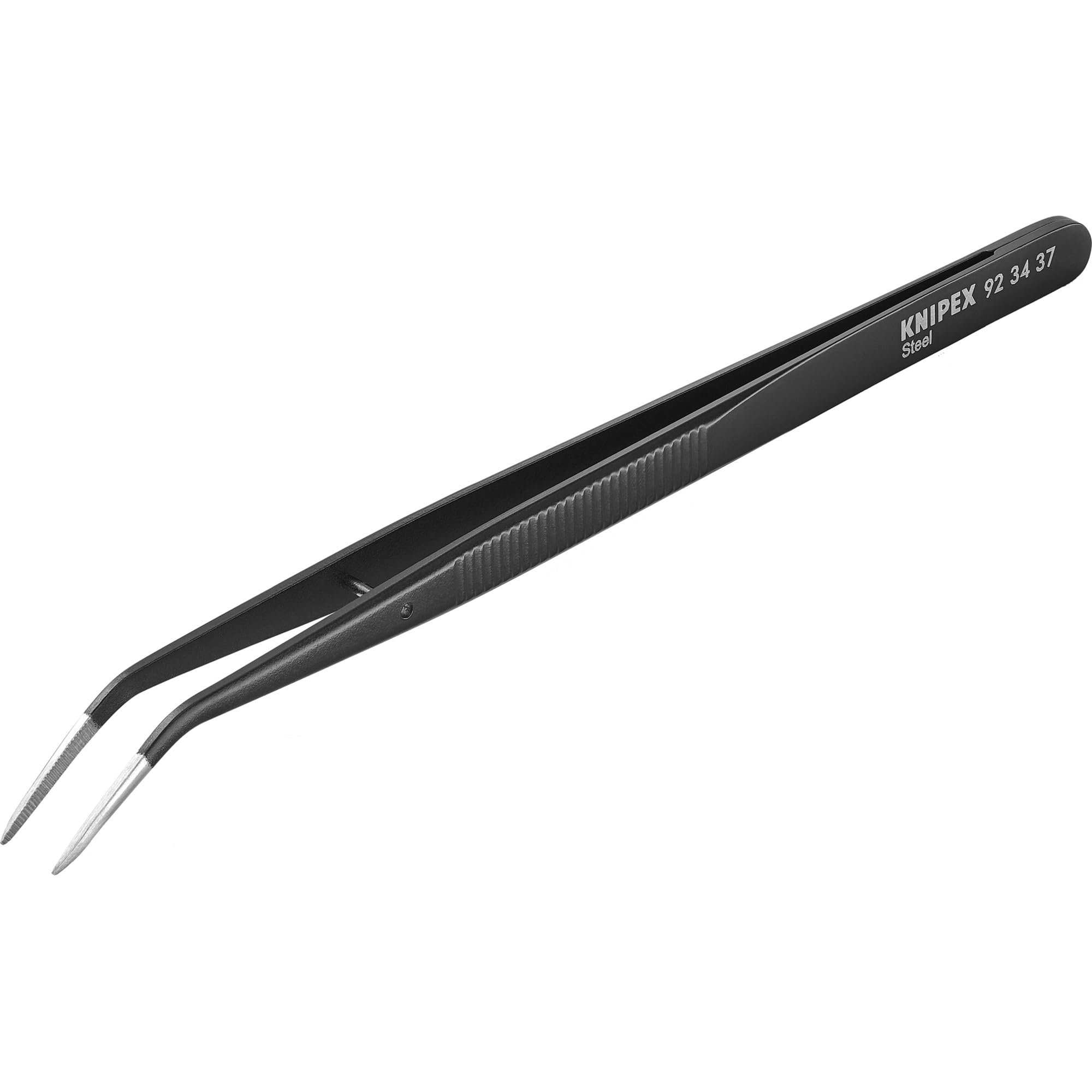 Knipex 92 34 37 Precision Tweezers with centering pin 6,1" in black
