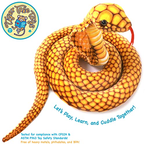 Viahart Qamra The Queen Cobra - 102 Inch Stuffed Animal Plush - By Tiger Tale Toys #TOP4