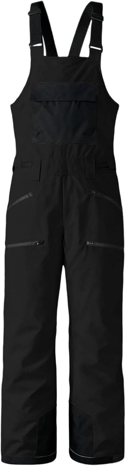 Kids Snow Bibs Girls Winter Waterproof Insulated Thick Ski Pants Adjustable Breathable Outdoor Snowboarding Overalls