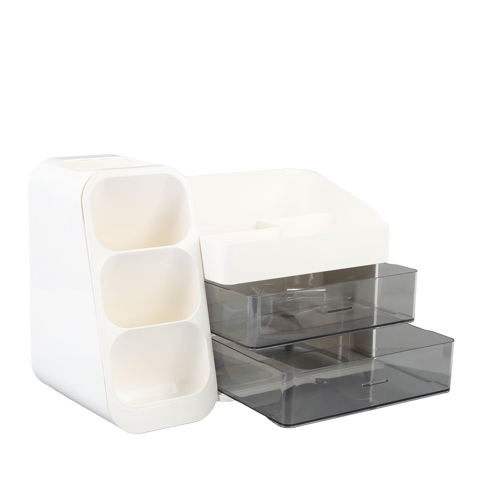 Organizador de Maquillaje, Vitrina de Cosméticos Multicapa de Gran Capacidad con Compartimentos Transparentes para Lápices Labiales, Herramientas de Maquillaje para el Cuidado de