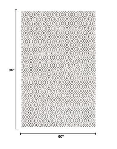 Tapete decorativo rectangular 5' x 8' Safavieh Marbella miniatura 2