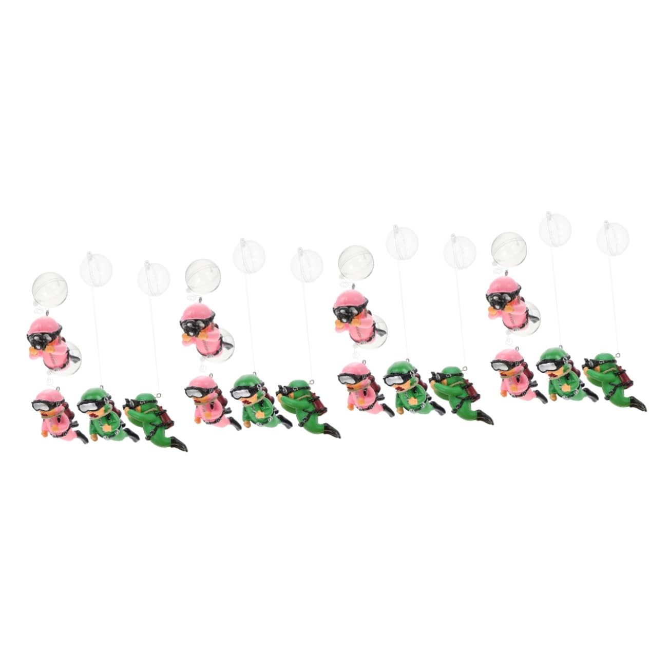 POPETPOP 16pièces Décorations Aquatiques Flottantes Figurines De Plongeurs Décoratifs pour Aquarium Accessoires Ludiques pour Réservoirs Et Bassins Simulation De Plongeur Ajustable