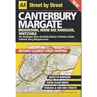 AA Street by Street Canterbury, Margate