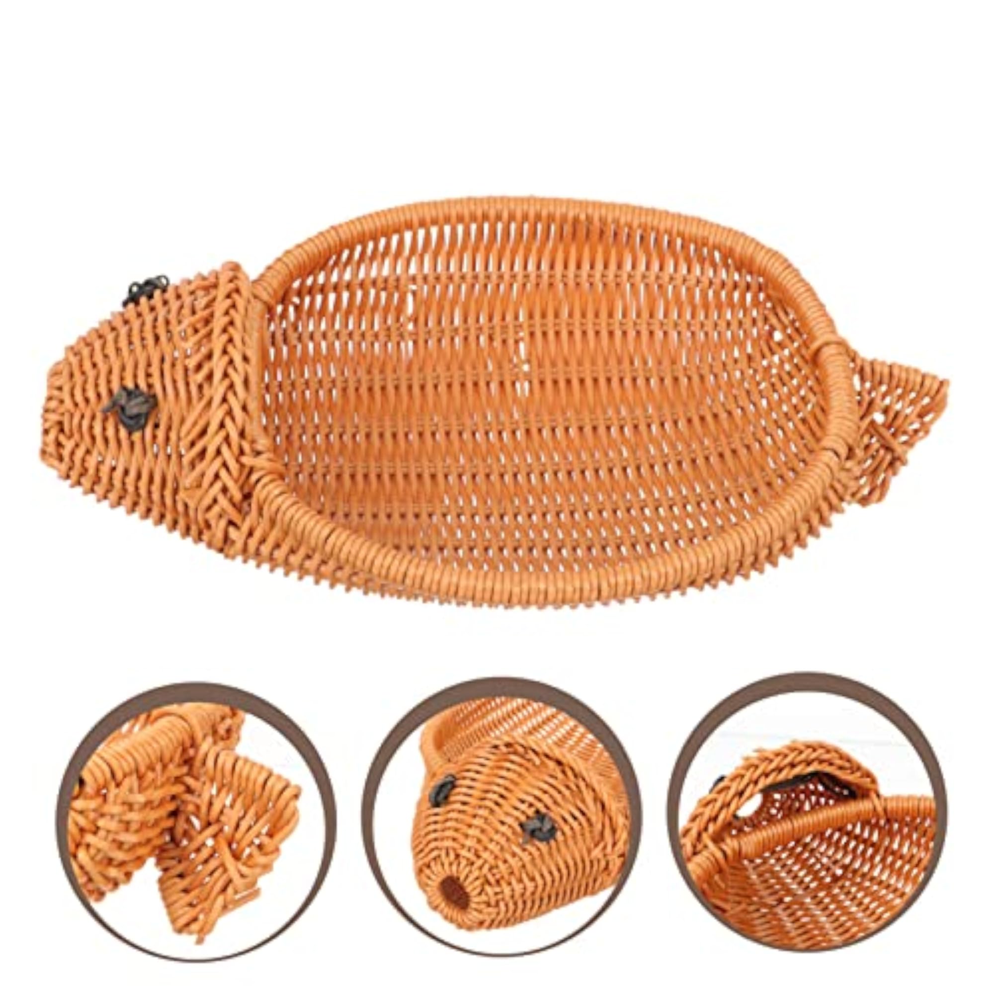 Fish Shape Woven Basket for Kitchen Storage