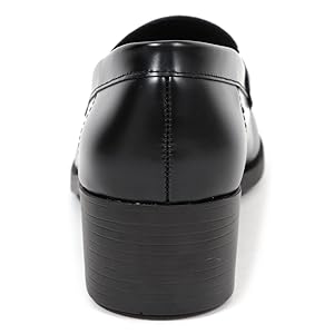 Amazon | [アキリコ] ローファー 約4.5cmヒール 幅広ワイズ EEE