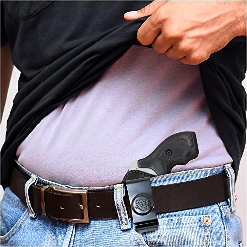 Genuine Leather Iwb Holster For S&W J Frame 2" Barrel - Tactical Handgun Iwb Leather Holster S&W - Leather Concealed Carry Holster - Comfortable Appendix Everyday Carry - Maxx Carry Holsters By Ph #TOP1