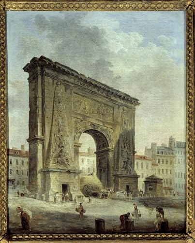 Affiche Artistique Porte Saint Denis Hubert Robert Toile Salon 60x90cm