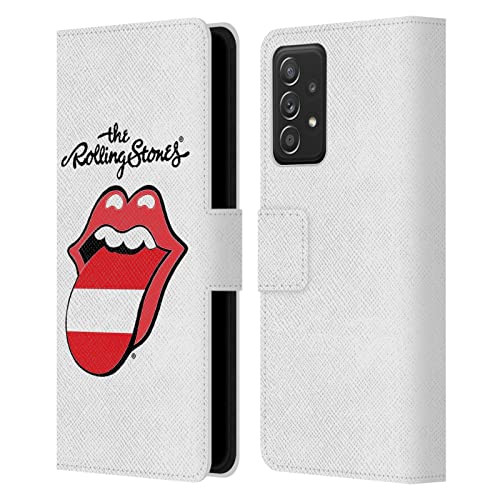 Coque cuir Samsung Galaxy A53 5G Rolling Stones étui portefeuille aux finitions soignées
