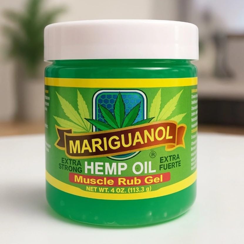 Image of Extra Strong Muscle Rub Gel with Hemp Oil, Menthol & Camphor - Cooling, Fast-Absorbing Topical Gel for Post-Workout Active Lifestyles - Net Wt. (4 Ounce (Pack of 1))