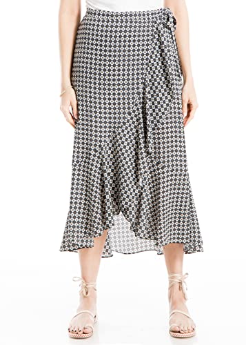 Max Studio Women's Crepe Maxi Ruffle Skirt