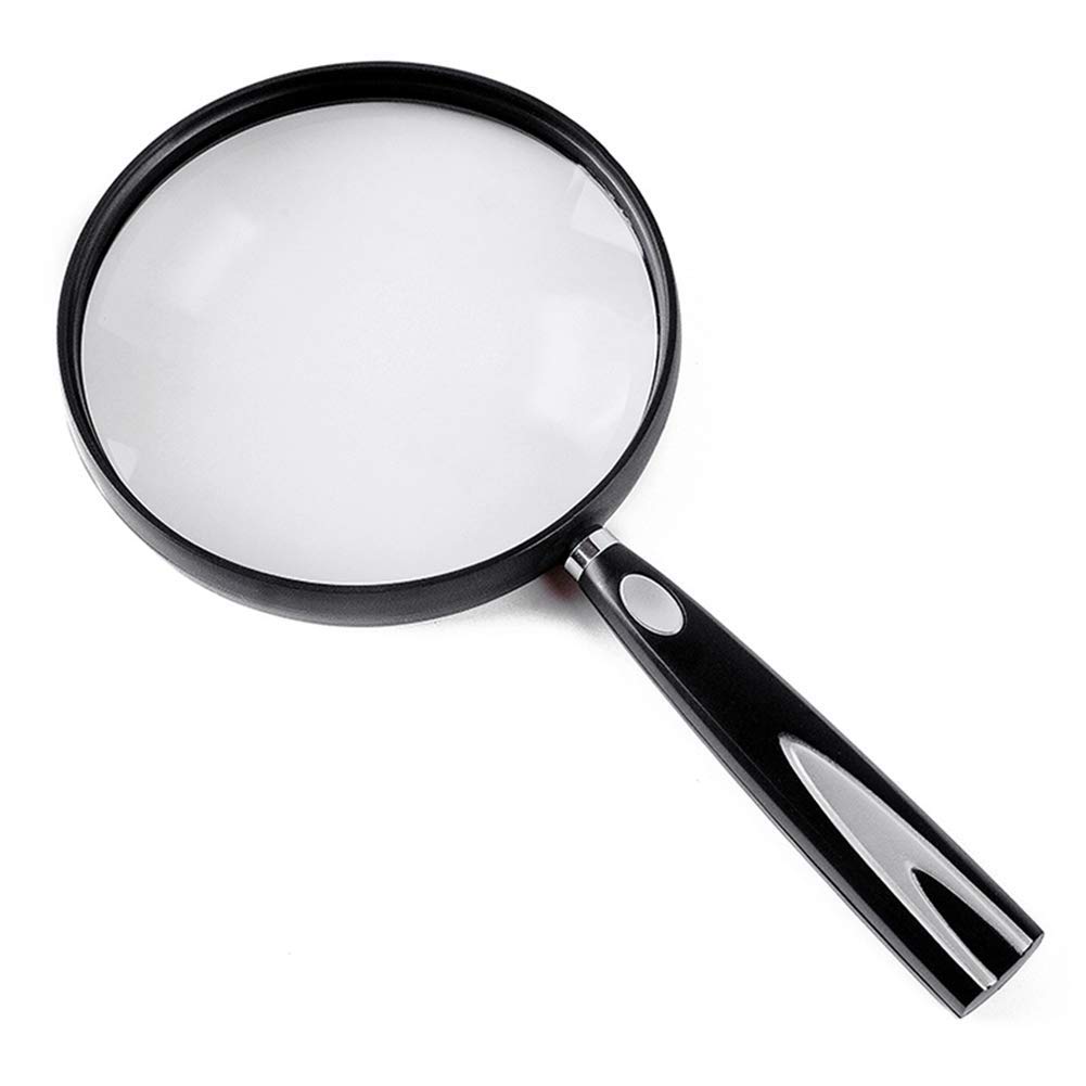 Lente d'Ingrandimento Grande Obiettivo Zoom 5X 10x Nuova Lente d'Ingrandimento Portatile Leggera da 80 mm, Lente per Leggere Hobby Giornali Mappe Monete Artigianato a Maglia