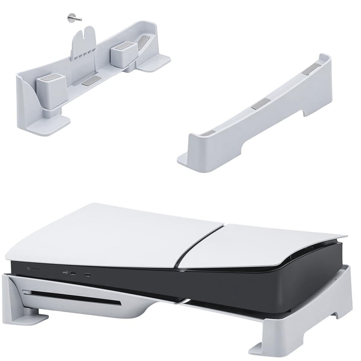 Verilux® Desk Stand for PS5 Slim/Pro Console, Horizontal Stand for PS5 Slim/Pro Console, Anti-Slip Base Accessories for Playstation Digital & Ultra-HD Edition