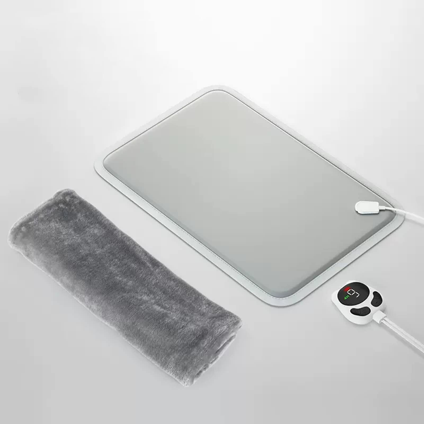Almohadilla de Calefacción Almohadilla Térmica para Mascotas de Interior Con Manta, Kit de Parto de Cama de Gato Calentada a Prueba de Agua, Almohadilla Térmica para Gatos Y Perros Con Apagado Automát
