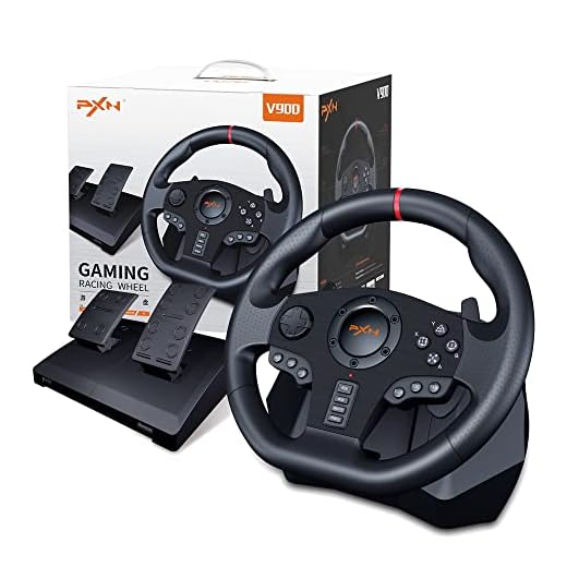 PXN V900 Gaming Steering Wheel - 270/900° Sim Xbox Racing Wheel with Pedals Paddle Shifter - for Xbox One,Series S|X, PC, PS4, Switch, Android TV