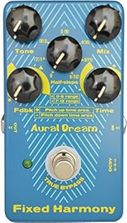 Using accurate harmonic algorithm runs on any semitone in the range of -12 semitones to 12 semitones. It features True Bypass and low-power circuits,and can be battery powered via the battery clip cable included in the box. Tone filter is used to con...
