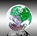 The Paragon Handmade Flower Paperweight Glass Office Decor, Flower Themed Collectible, 2½ (Purple & Green)